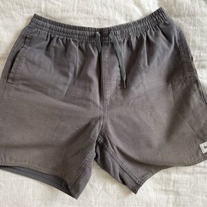 Rhythm Charcoal Elastic Waist Shorts